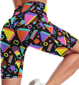 High Waist Elastic Hip Lifting Tie Dye Sports <b>Tight</b> Pants Women Outdoor Running Seamless Yoga Fitness <b>Shorts</b> - Product Image 6