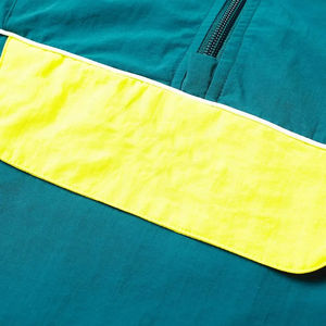 Veste de pluie d'automne délavée sportive enduite unisexe pour hommes avec fermeture à glissière et col montant pour les voyages en plein air - Product Image 4