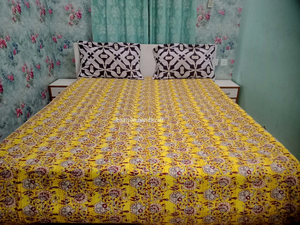 Venta al por mayor King Size 100% algodón suave orgánico Vintage Floral impreso Kantha edredón cosido a mano hogar Hotel ropa de cama - Product Image 4