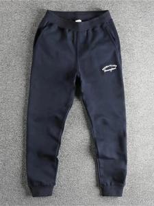 Primavera New Terry Cloth Carta Bordado Pantalones de chándal Hombres Simple Lavado Cordón Casual Deportes Tobillo-atado Pantalones - Product Image 6