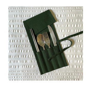 Soporte de cuero natural para cuchara, tenedor, cuchillo, cubiertos de paja, juego de cubiertos, el mejor soporte colorido para cuchara de cuero, superventas - Product Image 6