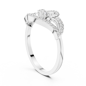 18K Rose Gold <b>CZ</b> <b>Rings</b> with Pear Cut Diamond Elegant Diamond <b>Rings</b> Collection - Product Image 4