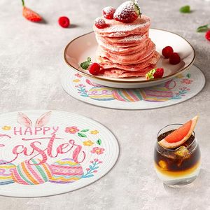 ชุดรูปแบบที่ดีที่สุดสไตล์คลาสสิกลูกปัดแก้วโค้งมนบนโต๊ะอาหารแผ่นรองจานอีสเตอร์มีความสุขสำหรับงานปาร์ตี้ฟังก์ชั่นอื่นๆ - Product Image 6