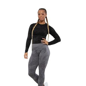 Diseña Tu Propia Camiseta Deportiva Personalizada para Mujer, Corte Ajustado, Diseño Estampado, Lavado Ácido, Manga Larga, Camiseta Deportiva de Manga Larga para Mujer - Product Image 6