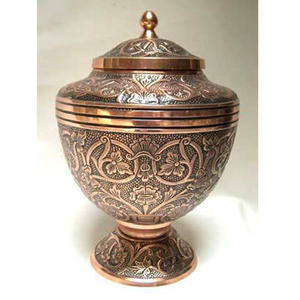 Urne à gravure complète en laiton, faite à la main, cendres funérailles, meilleure vente, cendres humaines, qualité supérieure - Product Image 5