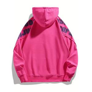 Nouveau sweat à capuche en éponge française 100% coton pour hommes fait sur mesure avec logo imprimé lettre et conception à capuche lourde coupe ample - Product Image 6