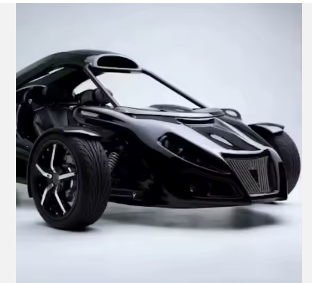 Reverse Trike Car Electric 3-Wheeled Vehicle 2025