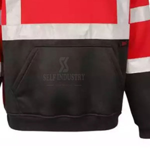 Las sudaderas con capucha de alta visibilidad más vendidas con logotipo personalizado, color sólido, precio competitivo para hombres - Product Image 4