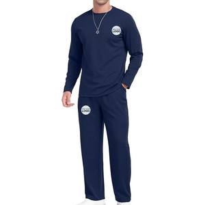 Ensembles de survêtements décontractés pour hommes, pulls à manches longues, col rond, course à pied, jogging, survêtements athlétiques 2 pièces - Product Image 3