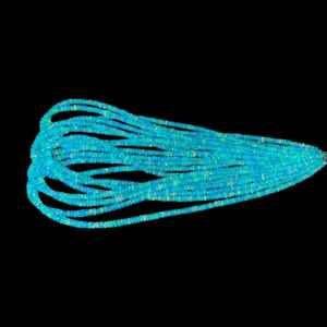 Sky Blue Ethiopian <b>Opal</b> Smooth Rondelle Beads 3-5mm Natural Gemstone Strand for Jewelry Making Necklace <b>Bracelet</b> Wholesale - Product Image 2