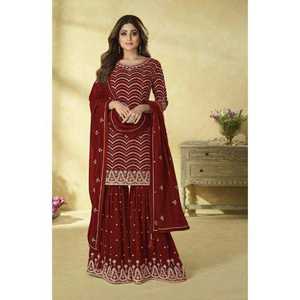 Excelente calidad Nuevo diseñador Moderno Heavy Faux Georgette Salwar Traje con bordado de espejo Trabajo en todo el mundo y suministro al por mayor - Product Image 1