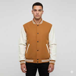 Vestes d'université de baseball brodées vintage unisexe pour hommes de haute qualité personnalisées col montant Logo avant-Design d'hiver réversible - Product Image 1