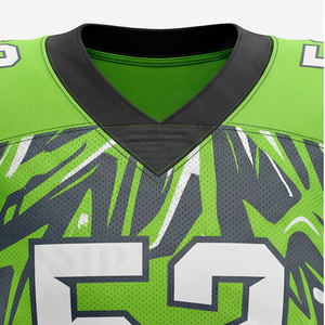 Uniforme de Fútbol Americano Personalizado con Nombre y Número de Equipo, Talla Grande para Hombre, 100% Poliéster Transpirable, Profesional y Atlético - Product Image 4