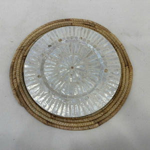 Luxury Round Water Hyacinth <b>Plate</b> Liner-Eco-Friendly <b>Mats</b> & Pads - Product Image 3