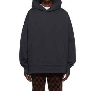 Pull à capuche personnalisé pour hommes, avec épaules tombantes 100% coton biologique, sweat à capuche épais en éponge française, sweat à capuche de haute qualité pour hommes 2026 - Product Image 4