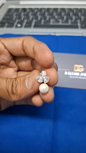 Pendientes de Oro Blanco con Certificación IGI, Plata de Ley, Moissanita, Corte de 6 Perlas, 1.39ct, Claridad VS1-VS2, Regalo de Boda o Compromiso - Product Image 4