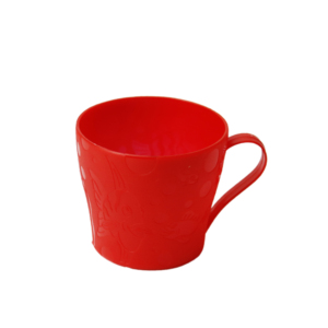 200ml Reusable Plastic Mug Bulk Embossed Fish Drinking Cup with Handle Shatterproof Canteen Food Stall Family <b>Kitchen</b> Mug - Product Image 2
