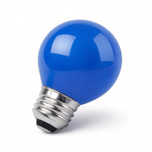 Ampoule incandescente sphérique 15W 230V E27 couleur bleue - Product Image 2