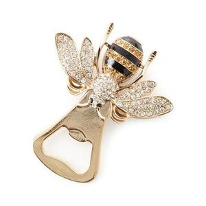 Elegante abridor de botellas de cerveza de metal con forma de abeja disponible a precio de fábrica - Product Image 1