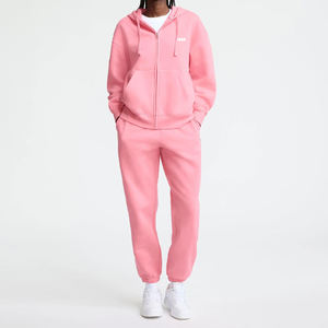 Chaqueta de Invierno Unisex con Capucha y Cremallera, Color Rosa Bubblegum, Forro Polar Sólido, con Logotipo Frontal Personalizado, Transpirable, Fabricante OEM/ODM - Product Image 3