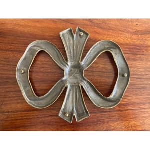 Salvamanteles de lazo de latón Vintage directo de fábrica, salvamanteles de Metal Vintage decoración de cinta salvamanteles clásico para ollas y sartenes calientes alfombrillas calientes - Product Image 2