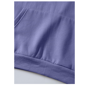 เสื้อฮู้ดดี้ผู้ชายผ้าฝ้ายเฟรนช์เทอร์รี่ 100% หนานุ่ม ทรงโอเวอร์ไซส์ ไหล่ตก สไตล์สตรีทแวร์ แบบเรียบไม่มีลาย สำหรับผู้ชาย - Product Image 6