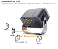 Proyector LCD Portátil Android 11 4K 2000 Lúmenes 150 ANSI, 8GB, Cine en Casa, 40-150 Pulgadas, Enfoque Eléctrico, Corrección Trapezoidal Automática, 1 Año de Garantía