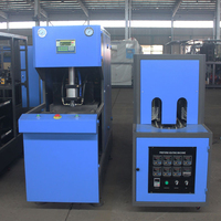 Machine de fabrication de bouteilles en plastique à petite échelle avec souffleur 5L et moulage par étirage-soufflage semi-automatique
