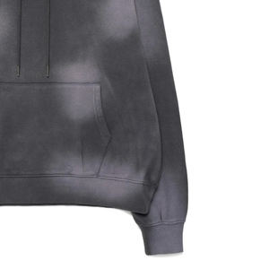 Sweat-shirts en molleton de coton délavé à l'acide avec logo personnalisé en 3D pour hommes, respirants, séchage rapide, unisexe, effet délavé au soleil, broderie sur écran, hiver - Product Image 3