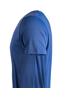 เสื้อยืดคอกลมผู้ชาย 140 แกรม ผ้าไมโครเพส 100% สีกรมท่า - Product Image 4