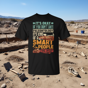 T-shirt paleontologue pour les non-conformistes : c'est normal si vous n'aimez pas la paléontologie - Product Image 3
