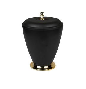 Urna para adultos de cremación de hierro con capa de polvo gris Urna para cenizas conmemorativas Tarro de cenizas de recuerdo de metal moderno - Product Image 2