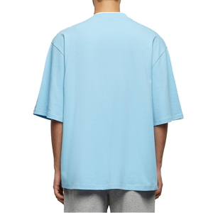 Lớn & Cao Lỏng Phù Hợp Với Áo Sơ Mi 100% Cotton Nặng 260 GSM Quá Khổ Hip Hop Phong Cách Mens Giản Dị Cao Phun Kỹ Thuật Tùy Chỉnh Áo Phông - Product Image 4