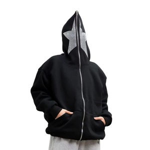 เสื้อฮู้ดดี้ขนแกะแบบหนา ประดับคริสตัลวิบวับ สไตล์สตรีทแวร์ สำหรับผู้ซื้อขายส่ง - Product Image 1