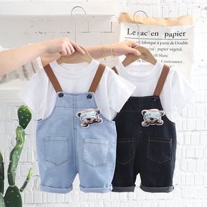 Été chaud enfant vêtements 100% coton bébé garçons tenue à manches courtes t-shirts hauts et shorts ensemble pour garçons fabriqué au Vietnam - Product Image 5