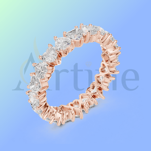 Joya Anillo de promesa en forma de corazón de oro de 18 quilates - Product Image 1