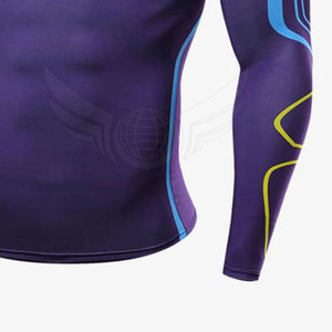 OEM Service Rash Guard Hommes Fitness wear Rash Guard Manches Longues Hommes Rash Guard Pour Les Jeunes - Product Image 6