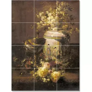 ภาพจิตรกรรมฝาผนังกระเบื้องดอกไม้12x48 PT22981 Jean Baptiste - Product Image 1