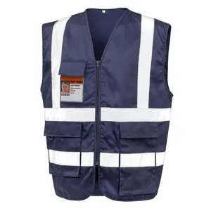 Gilet de sécurité robuste personnalisé avec autocollants et lumières réfléchissants pour le merchandising promotionnel - Product Image 4