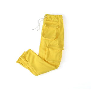 Pantalon de survêtement sur mesure pour hommes, tenue décontractée de haute qualité, modèle mi-droit, pantalon de survêtement cargo, poches empilées, léger - Product Image 1