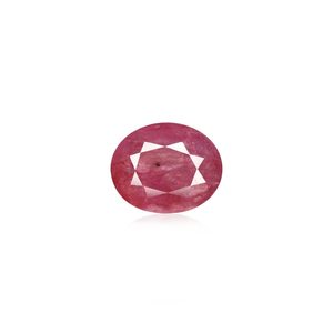 Pierre précieuse en rubis non montée 6,78 carats, facettes variées - Coussin, émeraude, ovale, poire, octogone, créé en laboratoire, traitements thermiques, 8 mm, rouge - Product Image 1
