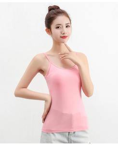 2025 verano Mujer camiseta sin mangas básica algodón Mujer Casual Color sólido blanco rosa azul sin mangas blusa de gran tamaño Tops - Product Image 3