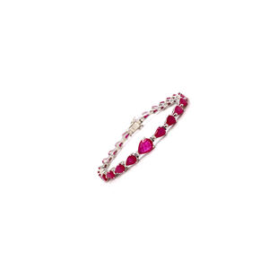 Hot Selling Product of 100% Natural <b>Ruby</b> Pear Shape Gemstone Tennis <b>Bracelet</b> 925 Solid Silver Fine Jewelry <b>Bracelet</b> - Product Image 4