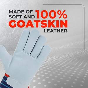 ถุงมือนิรภัยหนังแพะสำหรับผู้ชายและผู้หญิง, ทนทานและทนต่อการตัดถุงมือช่าง - Product Image 3