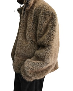 Chaqueta Cortavientos con Capucha para Hombre, Impermeable, con Bolsillos con Cremallera, Forro Transpirable, Aislamiento de Lana Térmica, Ajuste Ergonómico para - Product Image 2