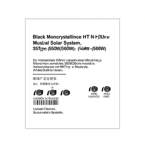 Panneau solaire monocristallin noir HJT de type N 550W/560W pour système solaire industriel - Product Image 2