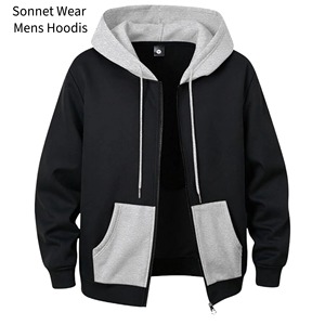 เสื้อสเวตเชิ้ตมีฮู้ดซิปแขนยาวลายพรางสำหรับผู้ชาย - Product Image 1