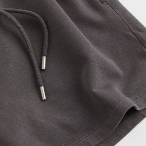 กางเกงขาสั้นเล่นโยคะผ้าฝ้ายเอวยางยืดปักโลโก้ตกแต่งด้านข้าง - Product Image 3