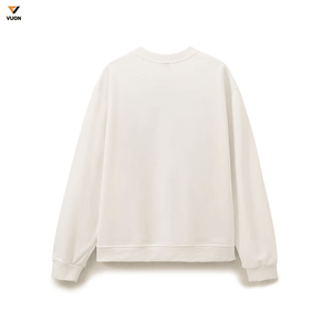 Vente en gros de luxe 320GSM Sweat-shirt unisexe à col rond en coton avec logo personnalisé de haute qualité OEM pour femmes - Product Image 6