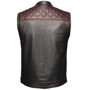Gilet en cuir de moto léger de haute qualité pour hommes avec logo personnalisé respirant et pour l'hiver à bas prix - Product Image 2